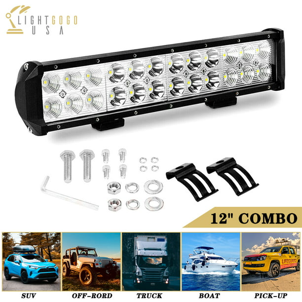 2x 72W Car 12V 24V LED Work Spot Lights Spotlight Lamp Van ATV Offroad SUV Truck